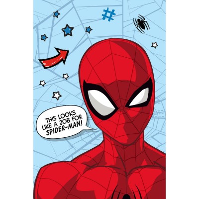 Κουβέρτα Flannel Spiderman Job 100x150εκ.