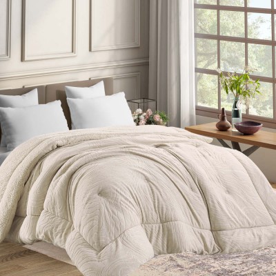 Borea Κουβερτοπάπλωμα Υπέρδιπλο 220x240εκ. Jungle Εκρού