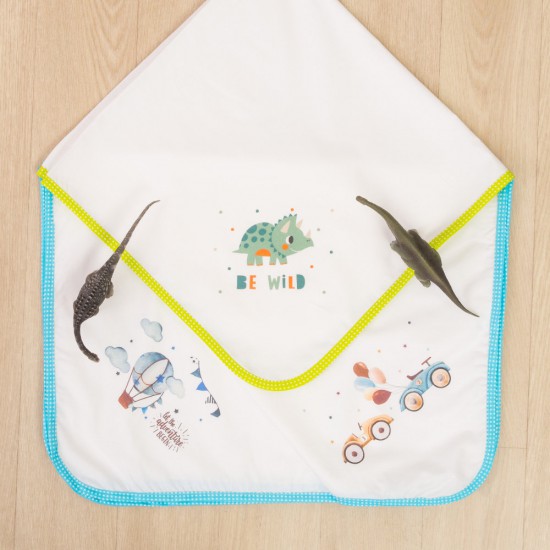 Borea Πάνα Αγκαλιάς Πικέ Πιλότος σε Λευκό Χρώμα 80x80εκ.