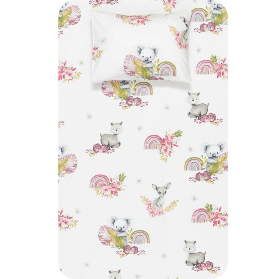 Σεντόνι Σετ 2ΤΜΧ Bambi Μονό