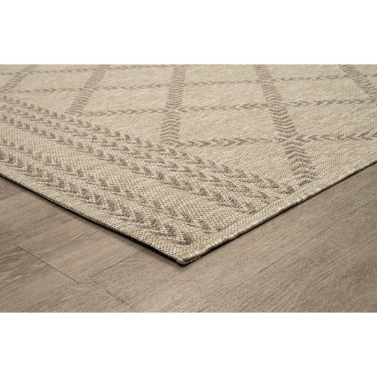 ΧΑΛΙ ETHNIK  2012C BROWN/CARAMEL BEIGE - 070X140  NewPlan