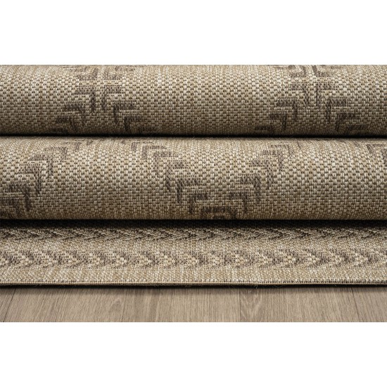 ΧΑΛΙ ETHNIK  2012C BROWN/CARAMEL BEIGE - 070X140  NewPlan