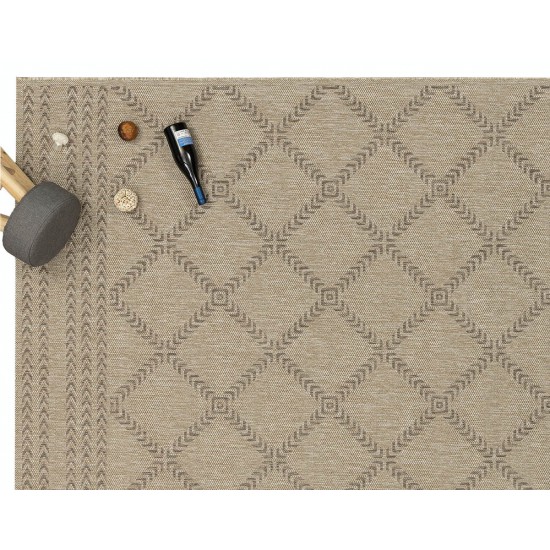 ΧΑΛΙ ETHNIK  2012C BROWN/CARAMEL BEIGE - 070X140  NewPlan