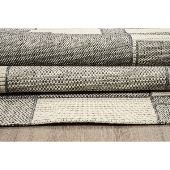 ΧΑΛΙ ETHNIK  1449D GREY-ECRU - 133X190  NewPlan