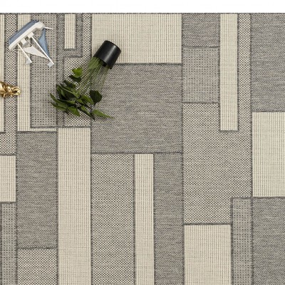 ΧΑΛΙ ETHNIK  1449D GREY-ECRU - 133X190  NewPlan