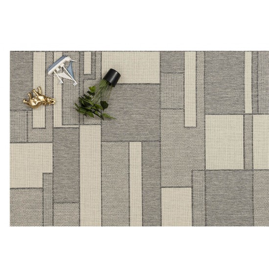 ΧΑΛΙ ETHNIK  1449D GREY-ECRU - 133X190  NewPlan