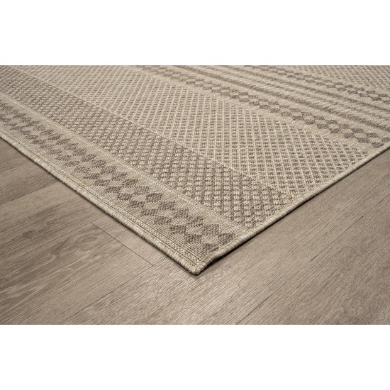 ΧΑΛΙ ETHNIK  202668C BROWN/CARAMEL BEIGE - 133X190  NewPlan