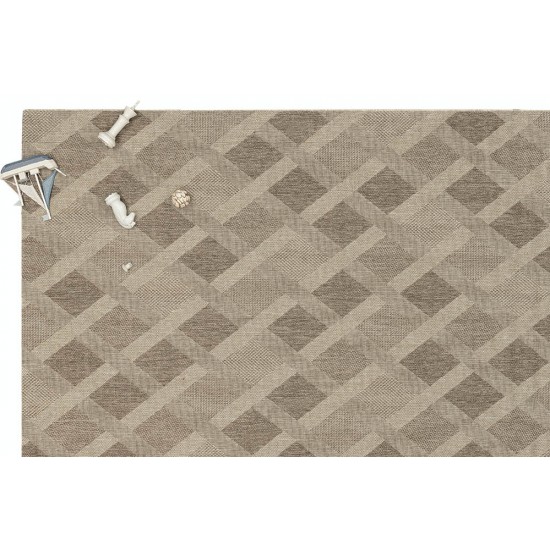 ΧΑΛΙ ETHNIK  203729C BROWN/CARAMEL BEIGE - 160X230  NewPlan