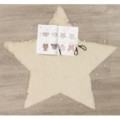ΧΑΛΙ PUFFY FC3B BEIGE STAR ANTISLIP - 120X120  NewPlan