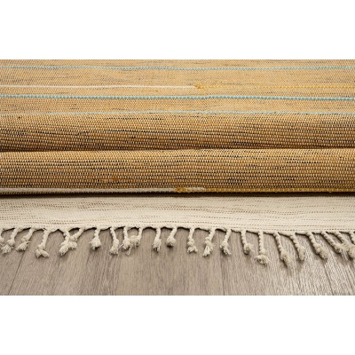 ΧΑΛΙ RIBELLA ΧΕΙΡΟΠΟΙΗΤΟ 200 BEIGE - 160X230  NewPlan