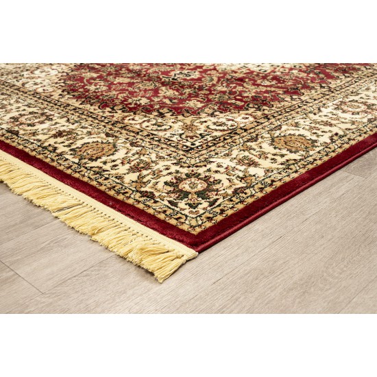 ΧΑΛΙ PERSIA 1019 BURGUNDY ΜΕ ΚΡΟΣΣΙ - SET067(2x140,1x200)  NewPlan