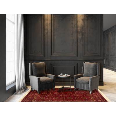 ΧΑΛΙ PERSIA 315 BURGUNDY ΜΕ ΚΡΟΣΣΙ - 160X230  NewPlan