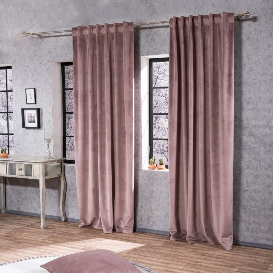 Κουρτίνα Velvet 12 (έτοιμη ραμμένη) 140x260cm