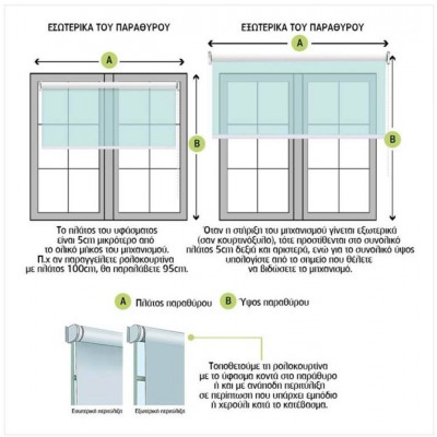 Σύστημα σκίασης ρόλερ Μερικής Συσκότισης no:129