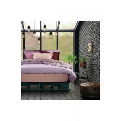 Das Home Σεντόνι Μονό με Λάστιχο 100x200+35εκ. Best 1012 Ροζ