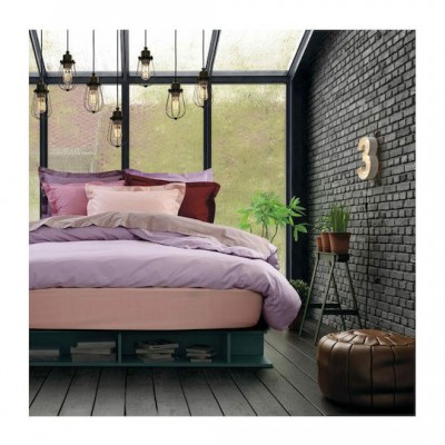 Das Home Σεντόνι Μονό με Λάστιχο 100x200+35εκ. Best 1012 Ροζ