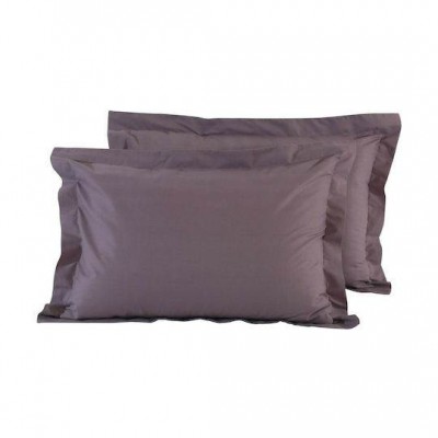 Das Home 1010 Σετ Μαξιλαροθήκες Oxford Μωβ 50x70εκ.