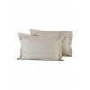 Das Home 1002 Σετ Μαξιλαροθήκες Oxford Μπεζ 50x70εκ.