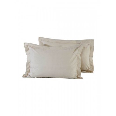 Das Home 1002 Σετ Μαξιλαροθήκες Oxford Μπεζ 50x70εκ.