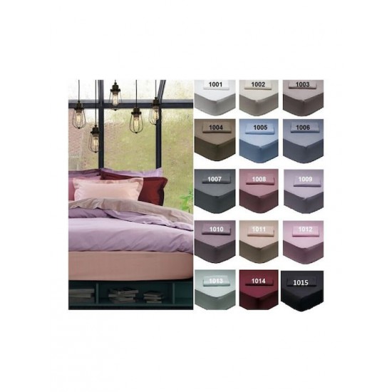 Das Home Σεντόνι Μονό με Λάστιχο 100x200+35εκ. Best 1012 Ροζ