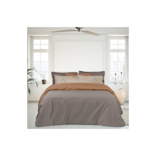 Das Home Best 1002 Σεντόνι Ημίδιπλο με Λάστιχο 120x200+35εκ. Μπεζ