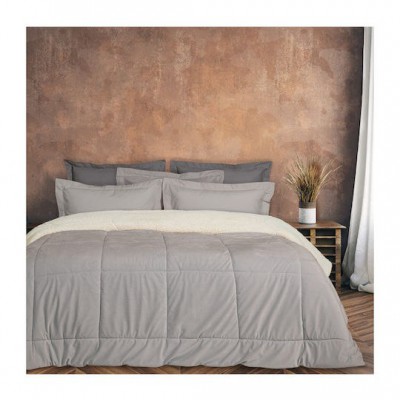 Κουβερτοπάπλωμα Υπέρδιπλο (220x240) Das Home 1174 Grey 