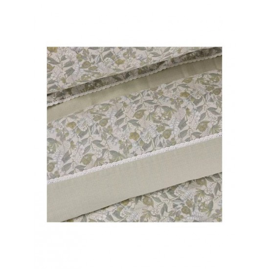 Das Home 1692 Σετ Σεντόνια King Size με Λάστιχο 250x270εκ. Olive, Taupe (4τμχ)