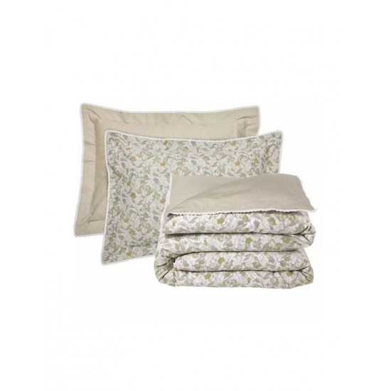 Das Home 1692 Σετ Σεντόνια King Size με Λάστιχο 250x270εκ. Olive, Taupe (4τμχ)