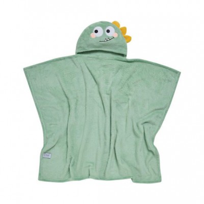 Das Home Βρεφικό Πόντσο-Μπουρνούζι με Κουκούλα 4943 Green 70x90εκ.