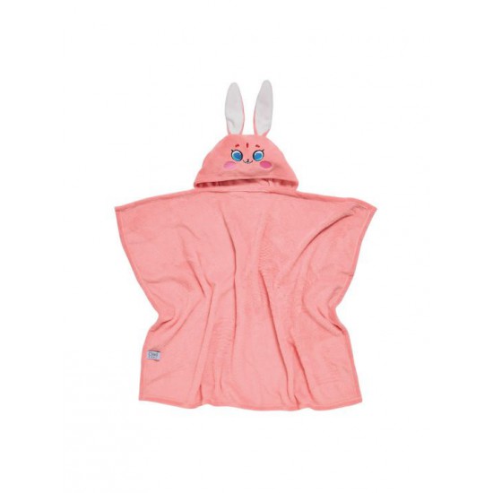 Das Home Βρεφική Κάπα-Μπουρνούζι με Κουκούλα 4944 Pink
