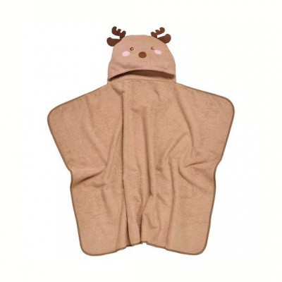 Das Home Βρεφική Κάπα-Μπουρνούζι με Κουκούλα 4949 Brown