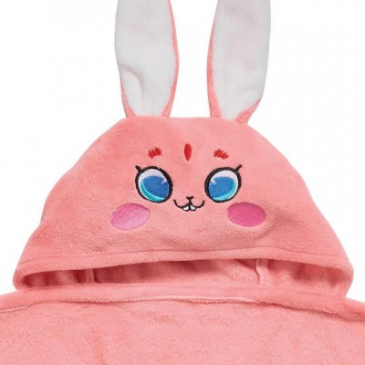 Das Home Βρεφική Κάπα-Μπουρνούζι με Κουκούλα 4944 Pink