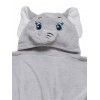 Das Home Βρεφική Κάπα-Μπουρνούζι με Κουκούλα 4945 Grey
