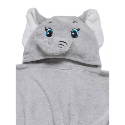 Das Home Βρεφική Κάπα-Μπουρνούζι με Κουκούλα 4945 Grey