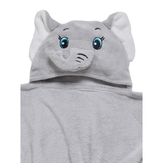 Das Home Βρεφική Κάπα-Μπουρνούζι με Κουκούλα 4945 Grey