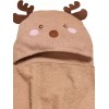 Das Home Βρεφική Κάπα-Μπουρνούζι με Κουκούλα 4949 Brown
