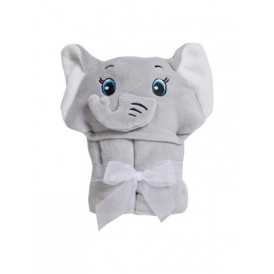 Das Home Βρεφική Κάπα-Μπουρνούζι με Κουκούλα 4945 Grey