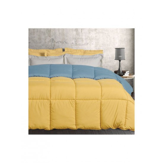Das Home Πάπλωμα Υπέρδιπλο με Γέμιση Microfiber 220x240εκ. 9644 Κίτρινο 10.5 togs