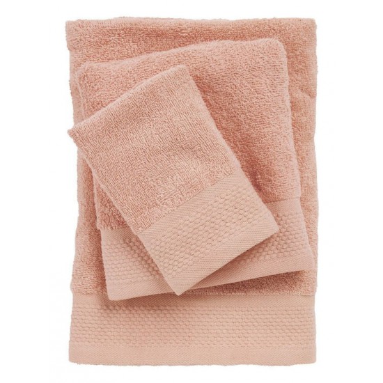 Das Home Σετ Πετσέτες Μπάνιου 3τμχ Best 0832 Pink Βάρους 450gr/m²