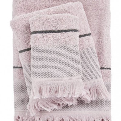 Das Home Σετ Πετσέτες Μπάνιου 3τμχ Best Lilac Βάρους 450gr/m²