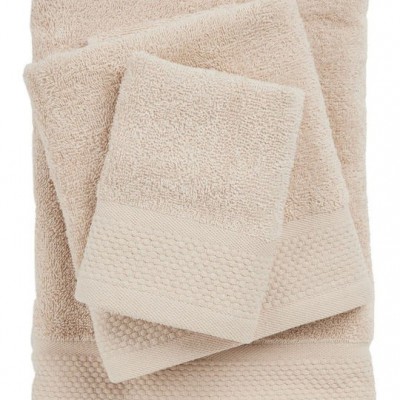 Das Home Σετ Πετσέτες Μπάνιου 3τμχ Best 0833 Taupe Βάρους 450gr/m²