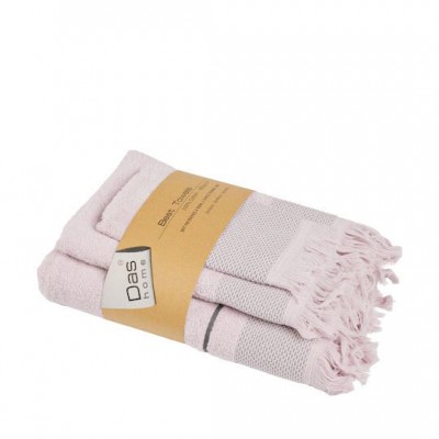 Das Home Σετ Πετσέτες Μπάνιου 3τμχ Best Lilac Βάρους 450gr/m²