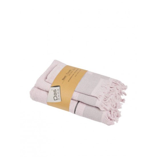 Das Home Σετ Πετσέτες Μπάνιου 3τμχ Best Lilac Βάρους 450gr/m²