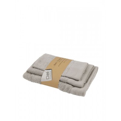 Das Home Σετ Πετσέτες Μπάνιου 3τμχ Best Γκρι Βάρους 450gr/m²
