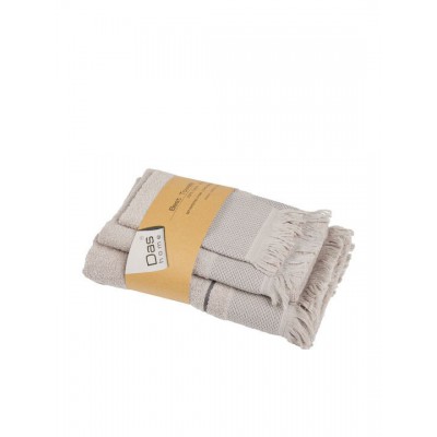 Das Home Σετ Πετσέτες Μπάνιου 3τμχ Best Γκρι Βάρους 450gr/m²