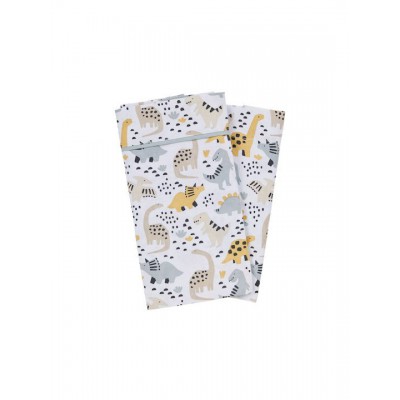 Das Home Σετ Βρεφικά Σεντόνια Λίκνου Βαμβακερά DinoLand Πολύχρωμα 70x120εκ. 2τμχ