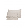 Das Home Σετ Σεντόνια Μονά Βαμβακερά Taupe 170x260cm 3τμχ