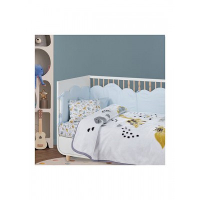 Das Home Κουβέρτα Κούνιας Βελουτέ Πολύχρωμο 110x140εκ.