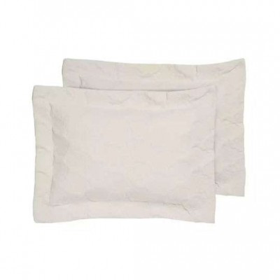 Das Home Happy 0288 Σετ Μαξιλαροθήκες με Φάσα Καπιτονέ Happy White 50x70εκ.