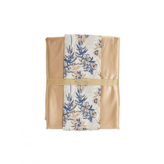 Das Home Τραπεζομάντηλο Σετ 2τμχ 0866 Golden 140x220εκ.